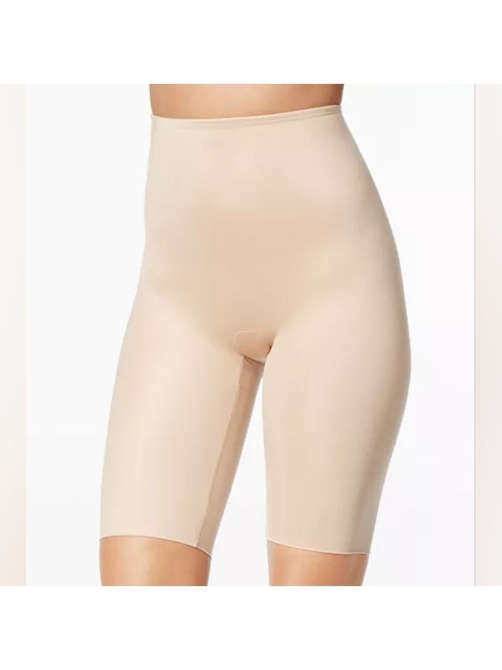 SPANX Extendrd Lenght High-Waist Shapewear Shorts - Tan Size L BNWT